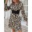 Leopard Print Belted Shirt Dress